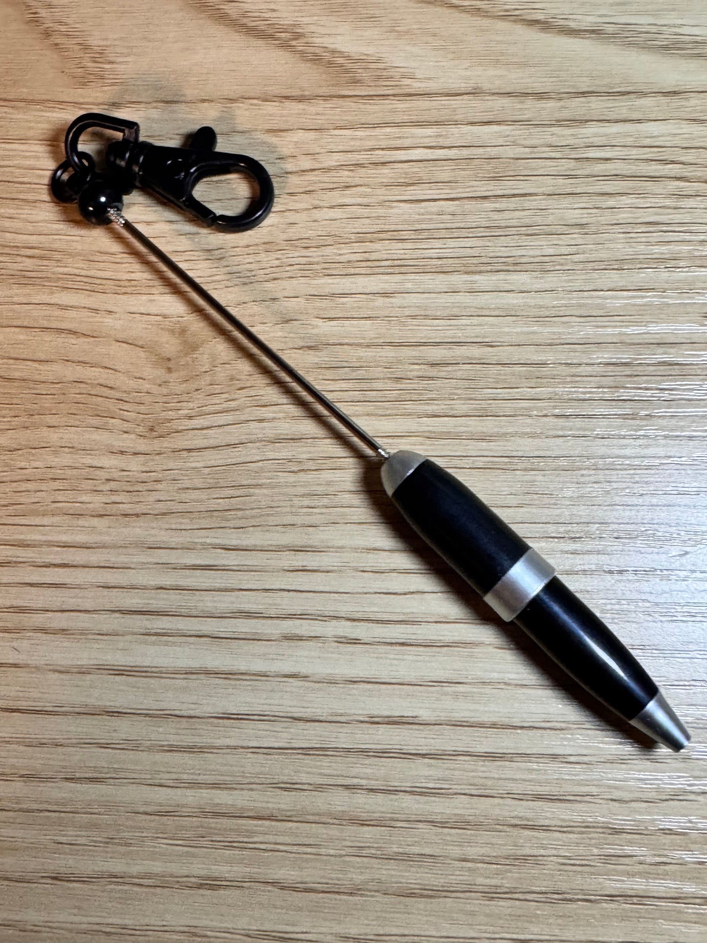 Small Swivel Clasp Beadable Bar Lanyard Metal Keychain Pens