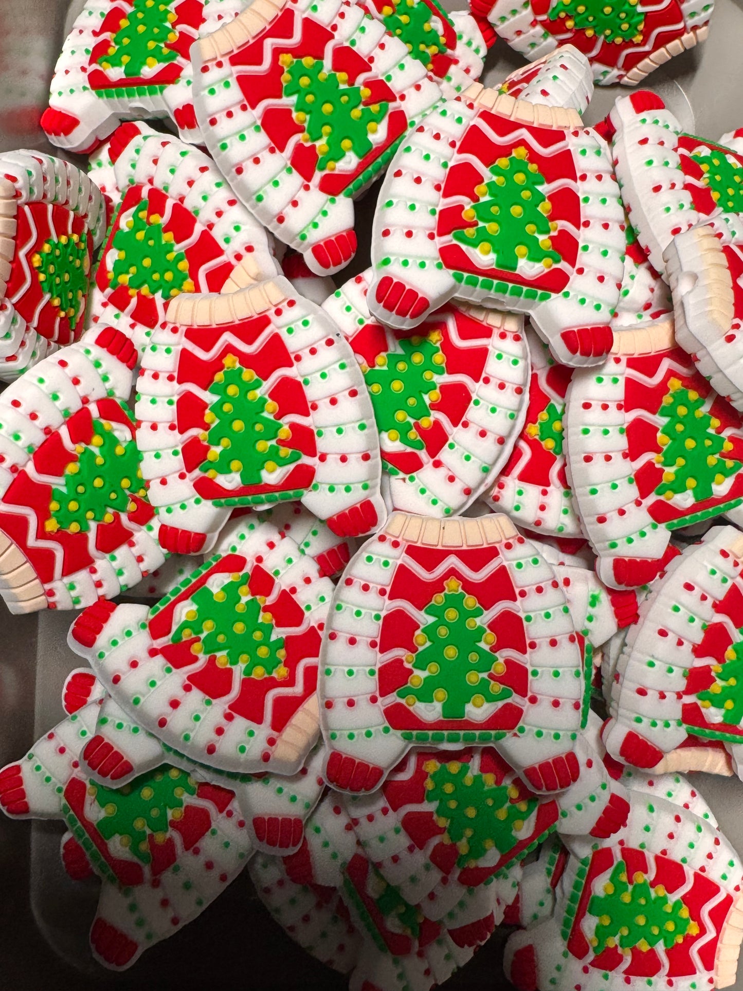Christmas Sweater 3D Silicone Focal