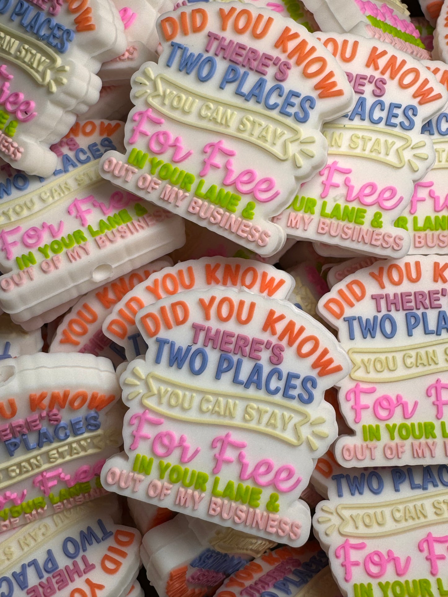 There’s Two Places You Can Stay Silicone Focal