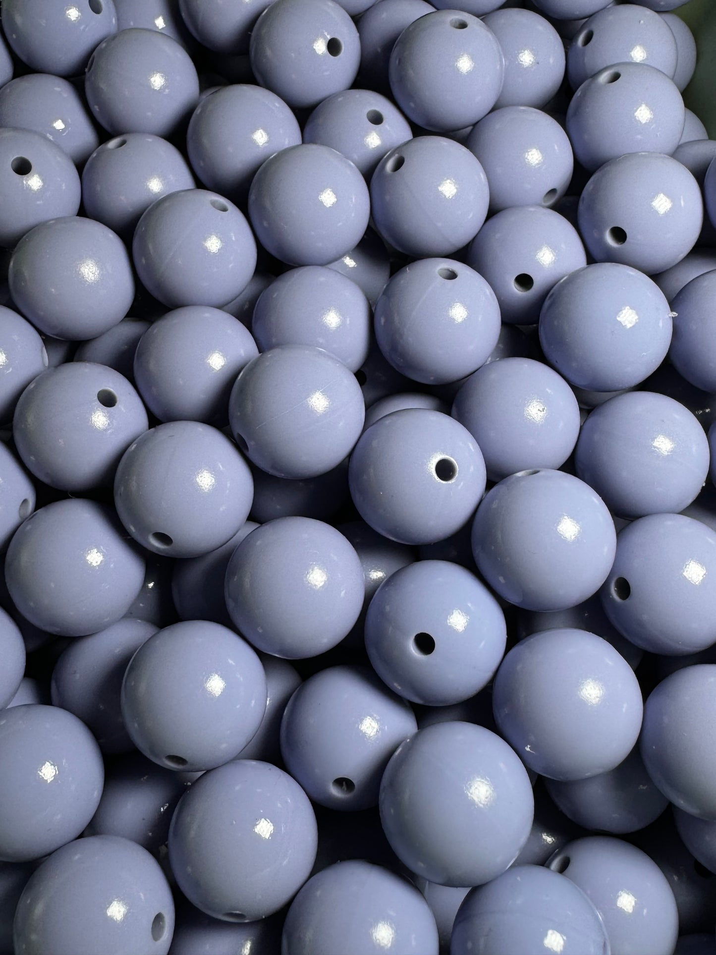 Powder Blue 15mm Liquid Bead