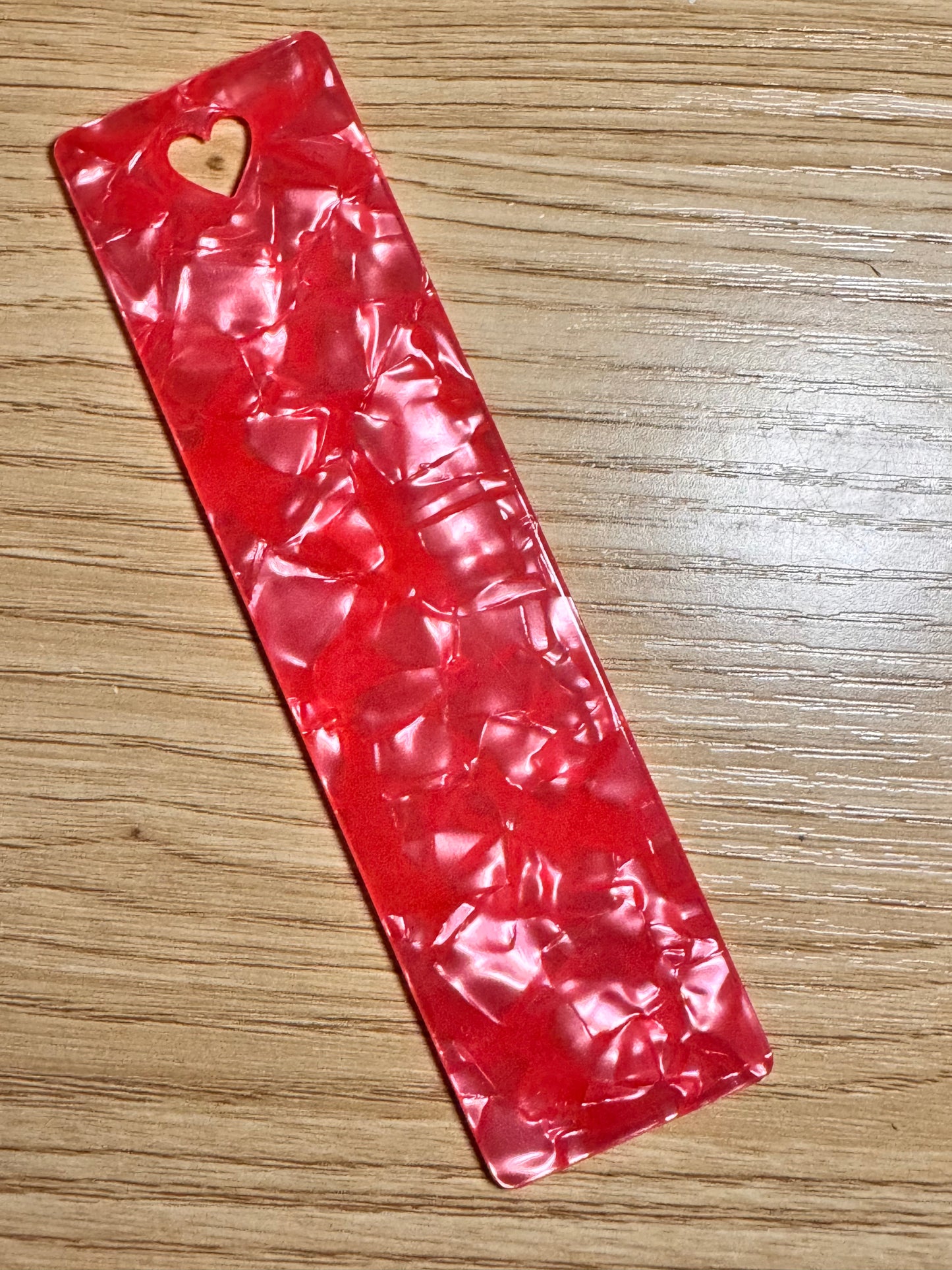 Red Pearl Acrylic Bookmark