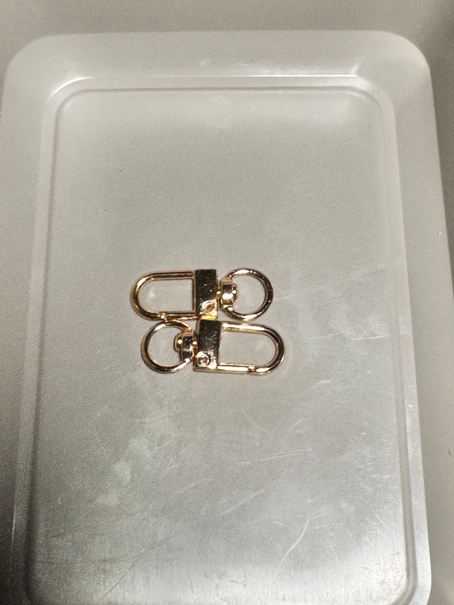 Gold Swivel Rounded Snap Clasps (pair of 2)
