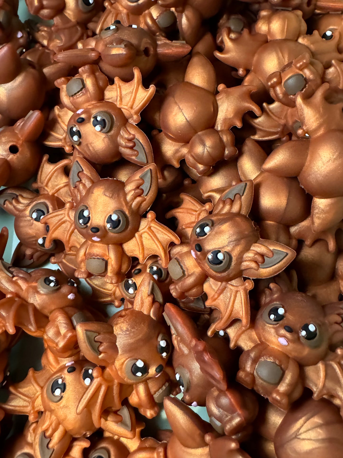 Copper 3D Bat Silicone Focal