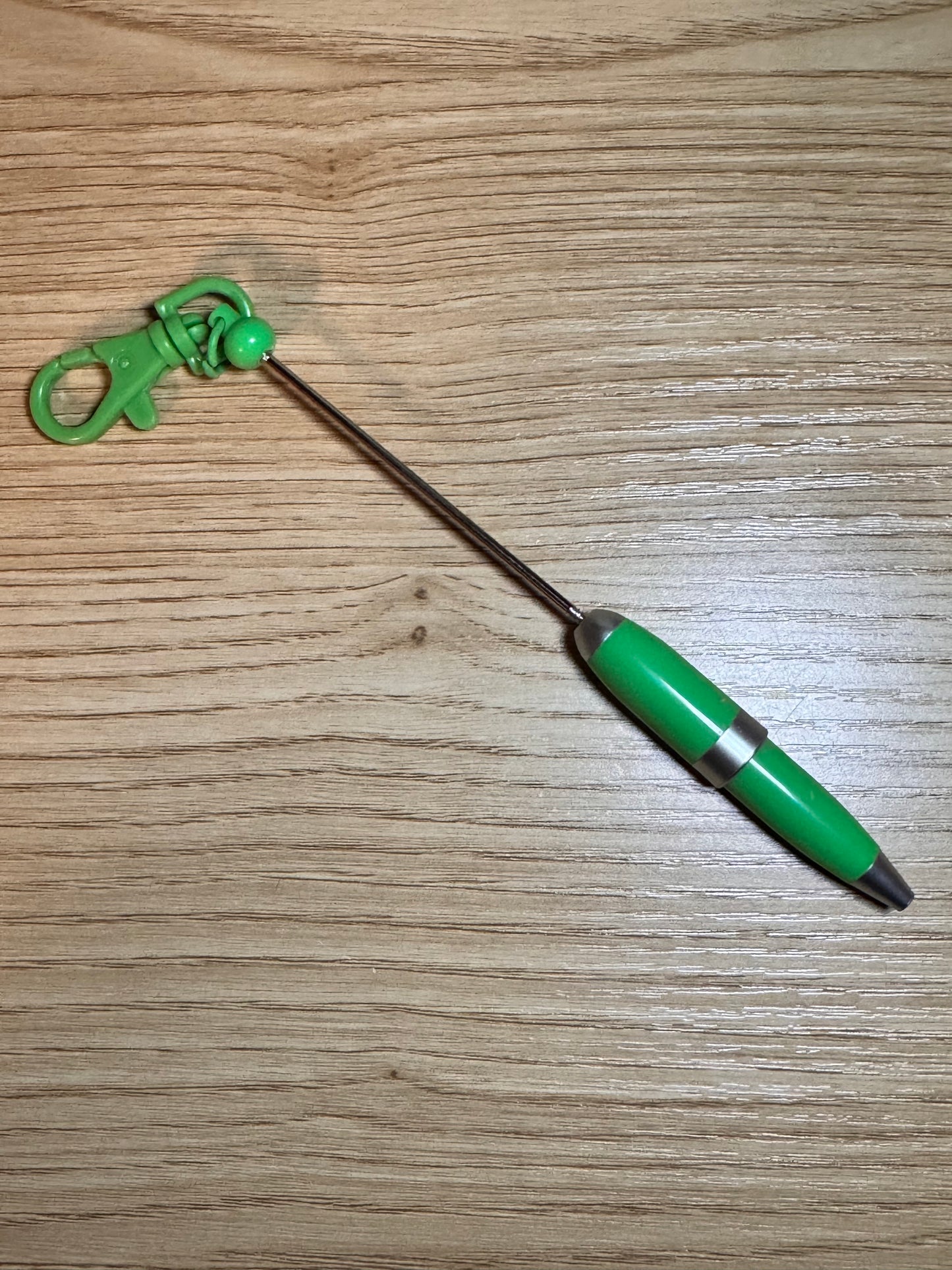Small Swivel Clasp Beadable Bar Lanyard Metal Keychain Pens