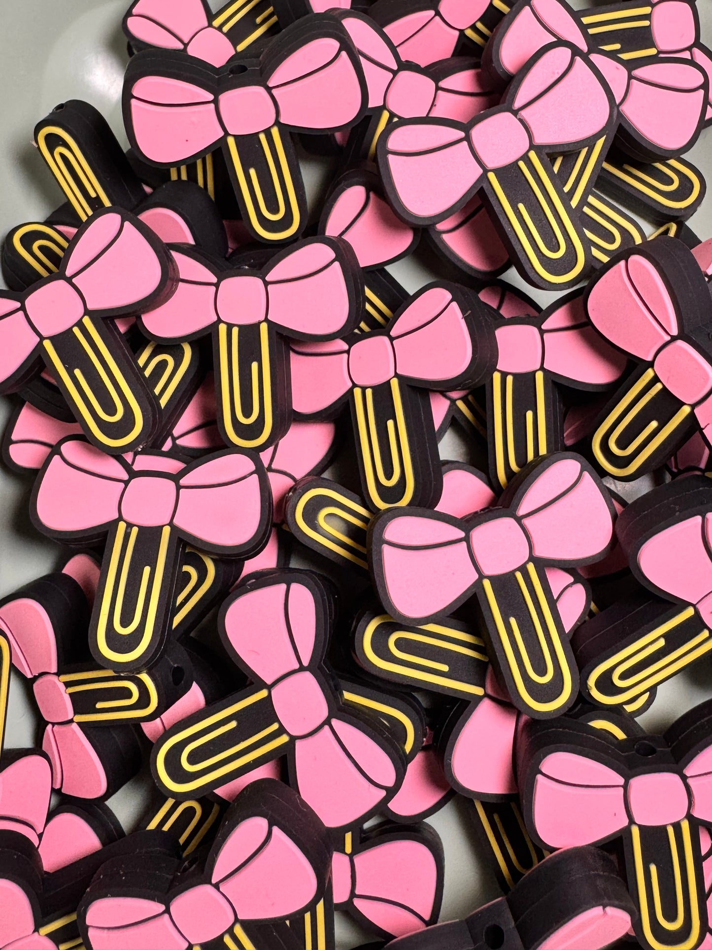 Ribbon Paper Clip Silicone Focal