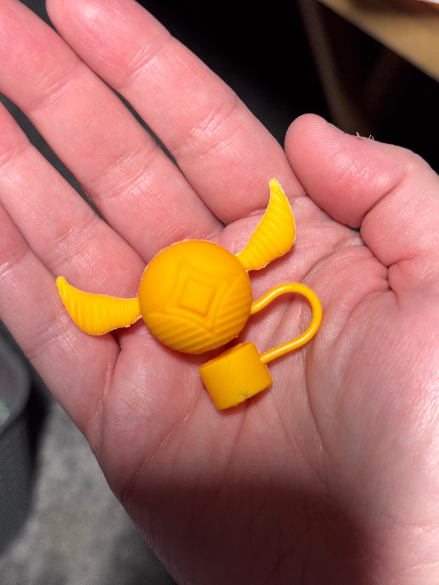 Golden Snitch 3D Straw Topper