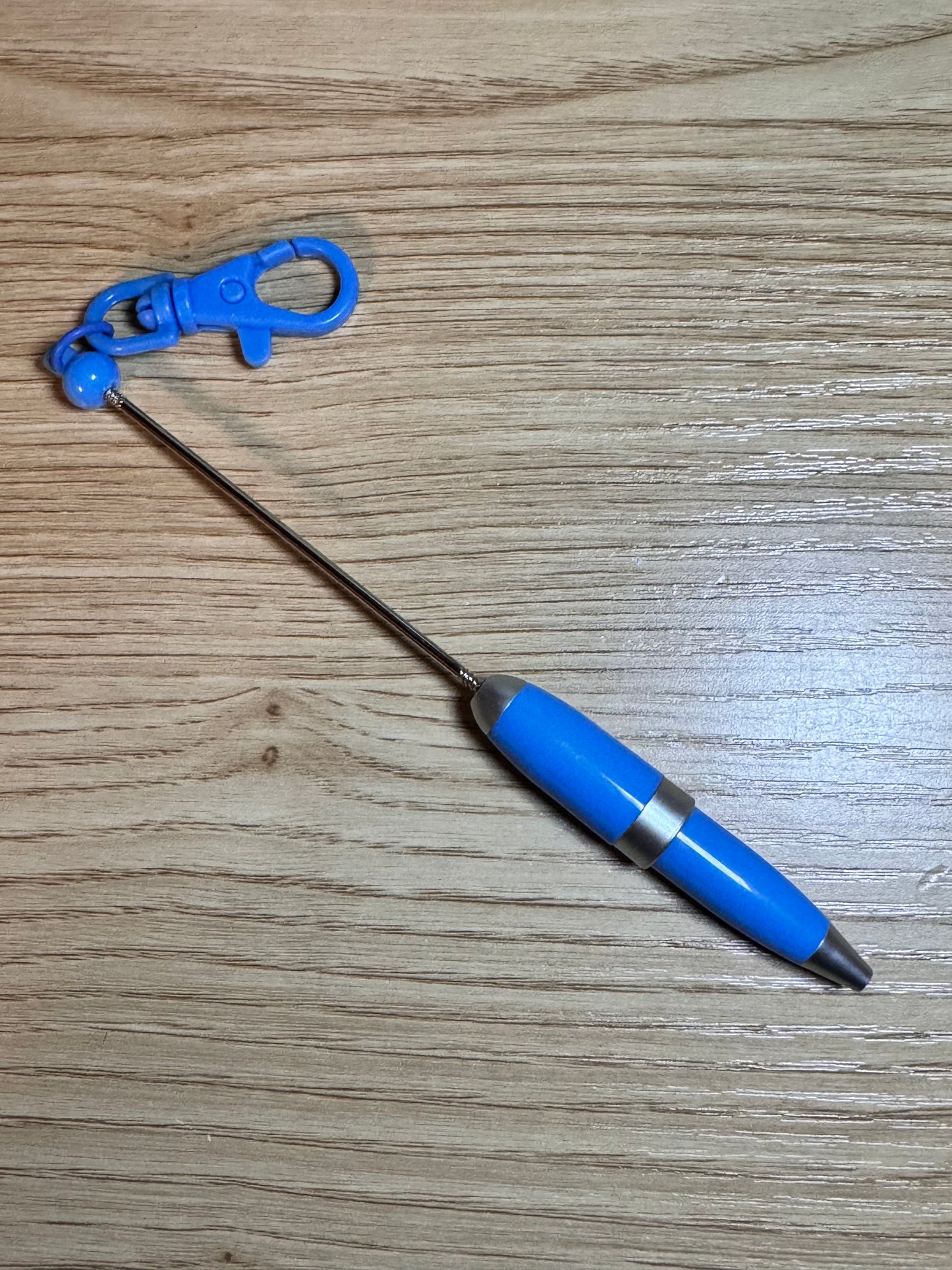 Small Swivel Clasp Beadable Bar Lanyard Metal Keychain Pens