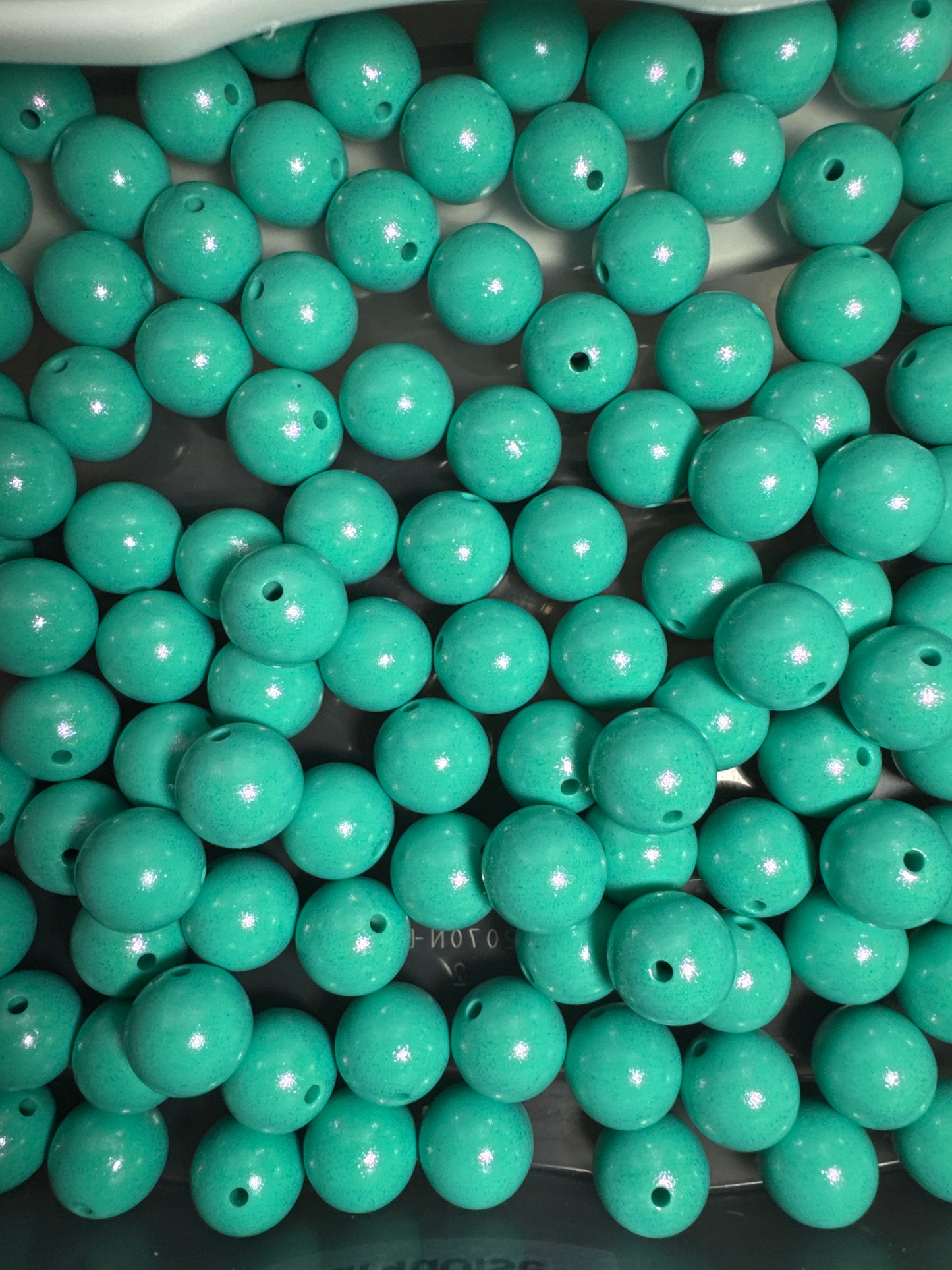 Turquoise 15mm Shimmery Bead