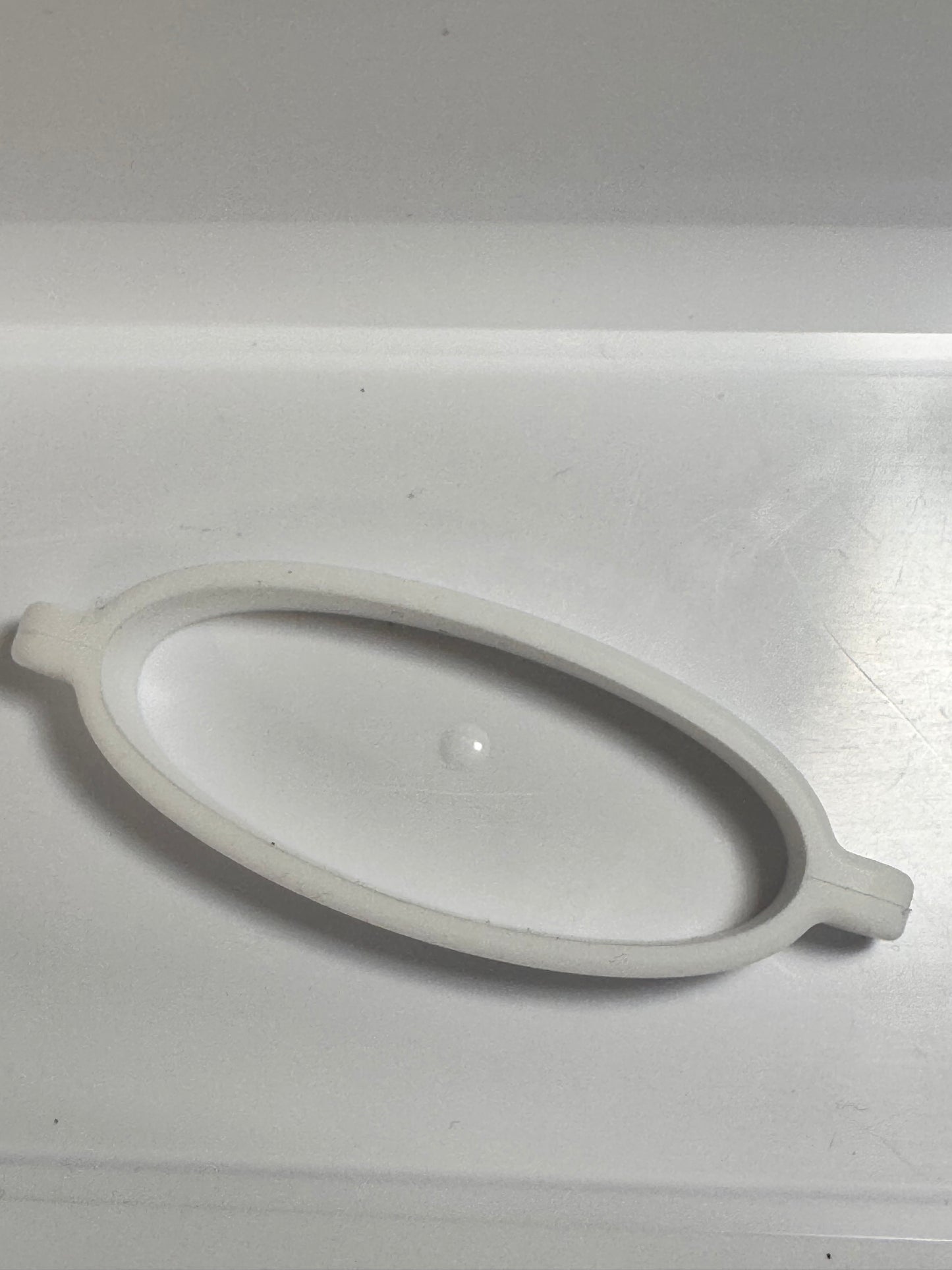 White Silicone Tumbler Chain Handle/Holder