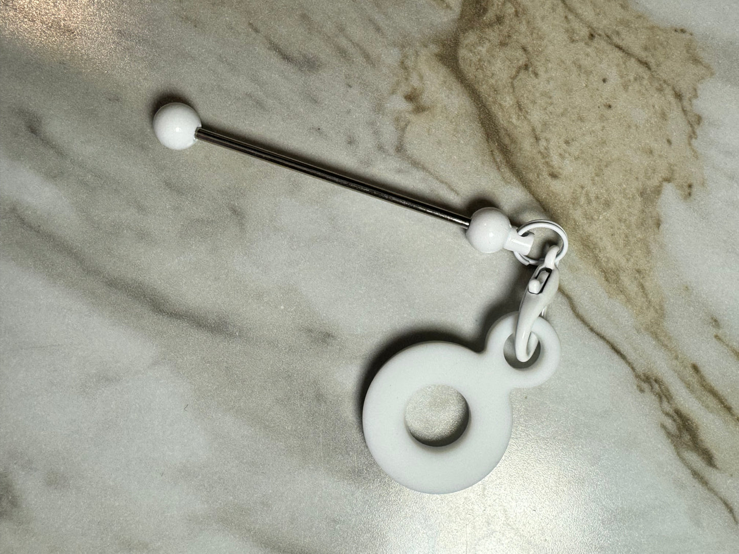 Tumbler Charm Beadable Bar Straw Adapter