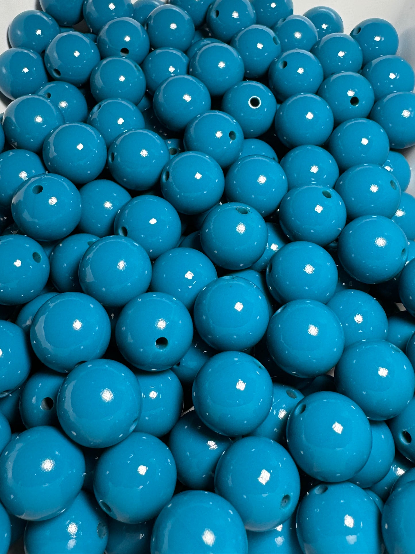 Biscay Blue 15mm Liquid Bead