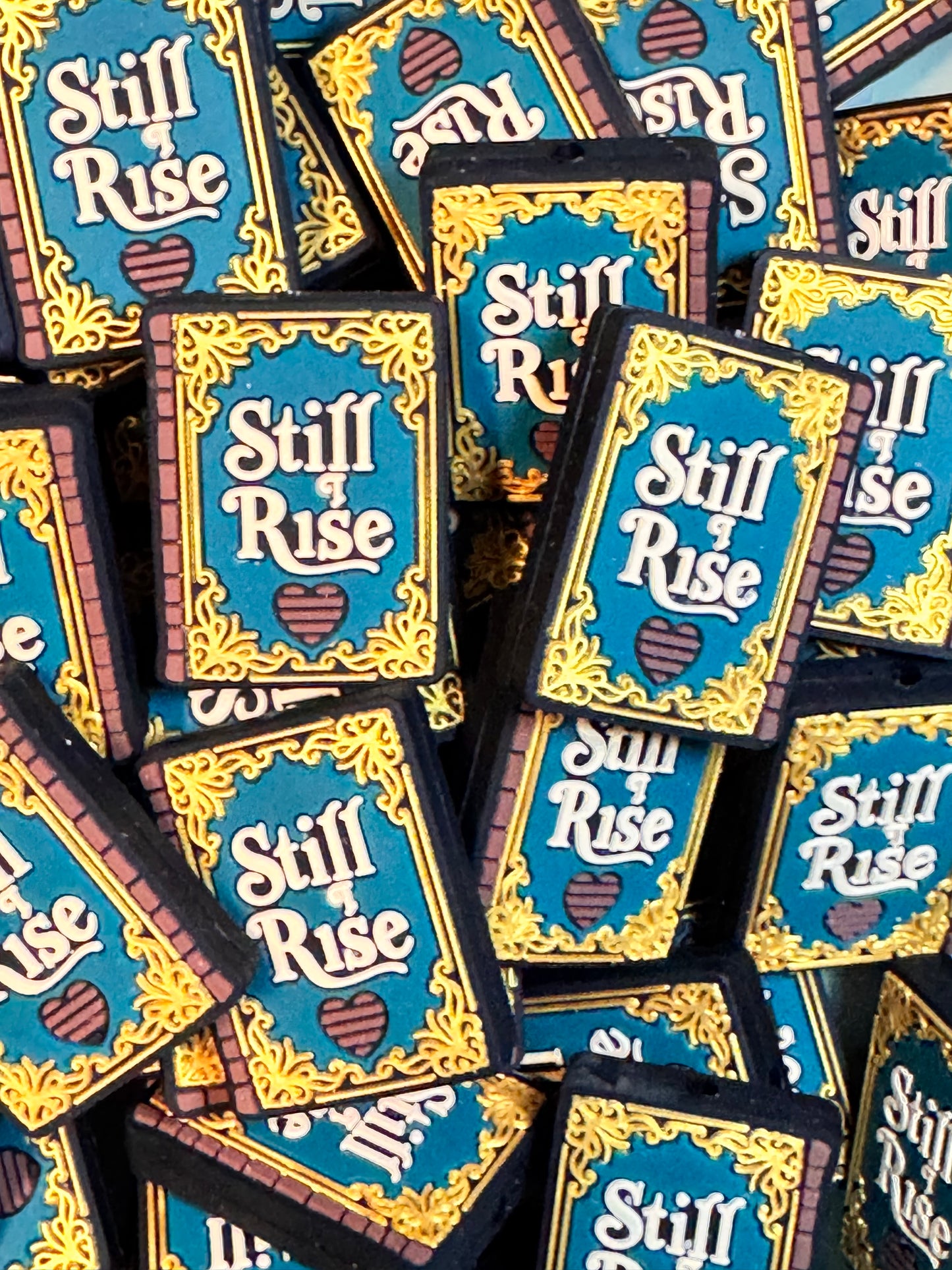 Still I Rise Book Silicone Focal