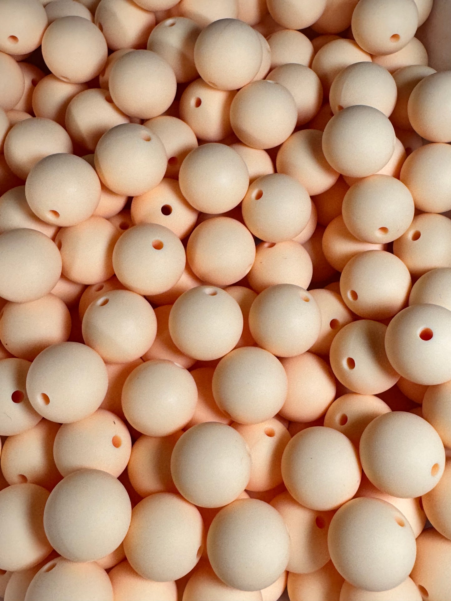 Soft Yellow 15mm Solid Color Silicone Bead