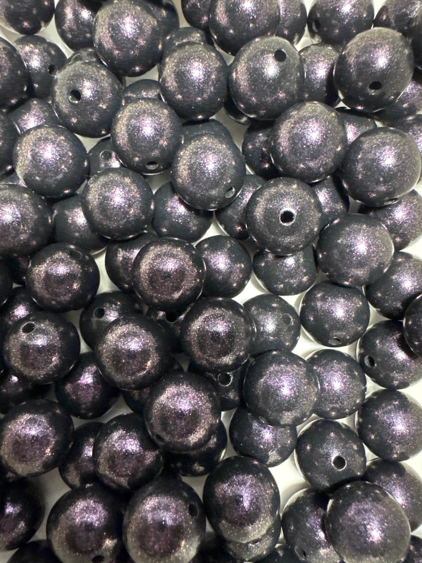 Oil Spill 15mm Shimmery Bead