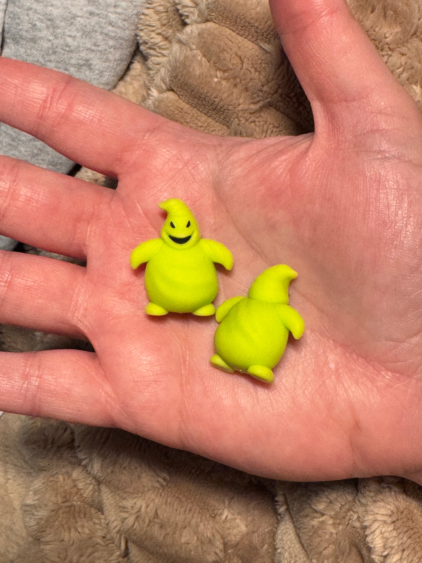Lime Green Bag Man 3D Silicone Focal