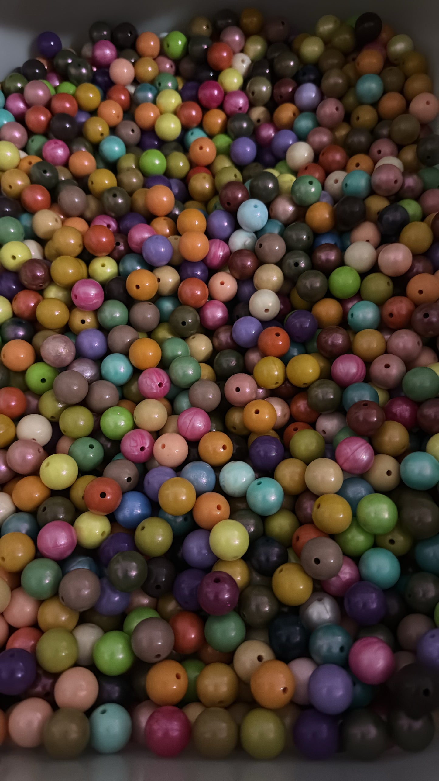 15mm Silicone Opal Shimmery Mix of 50