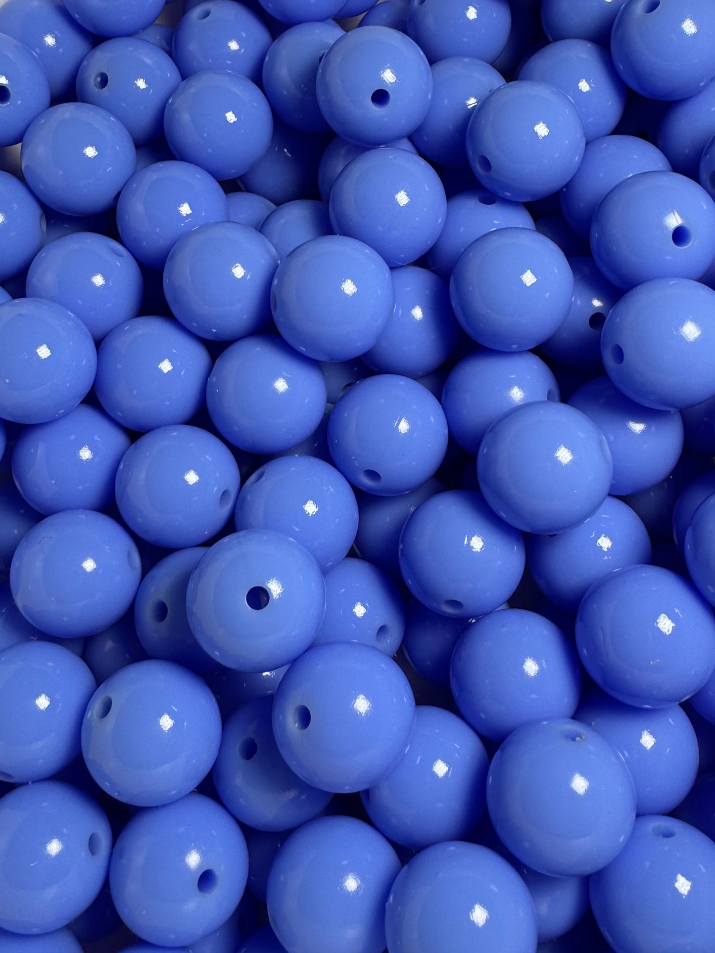 Cornflower Blue 15mm Liquid Bead