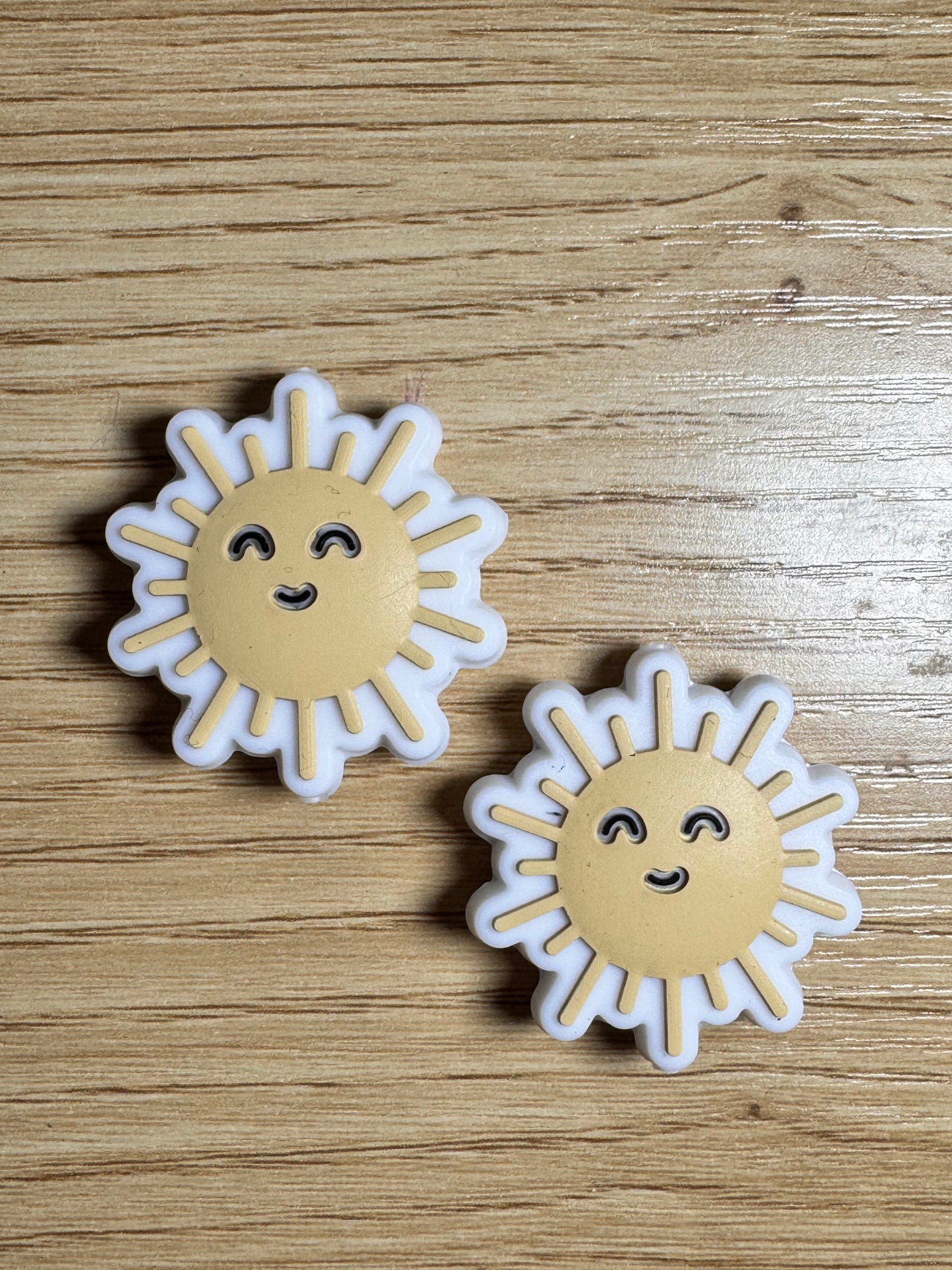 Smiley Sun Custom Silicone Focal Bead