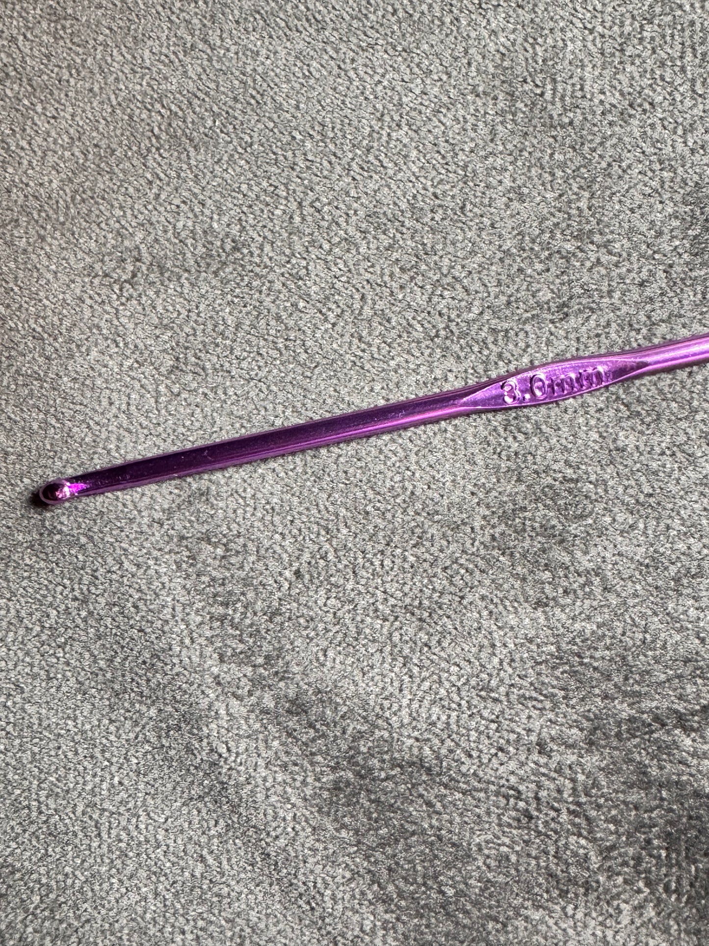 3.0mm Purple Beadable Crochet Hook