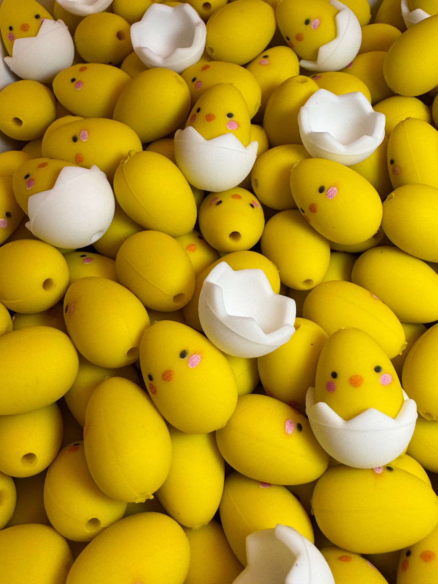 Chick in Egg Custom 3-D Silicone Focal
