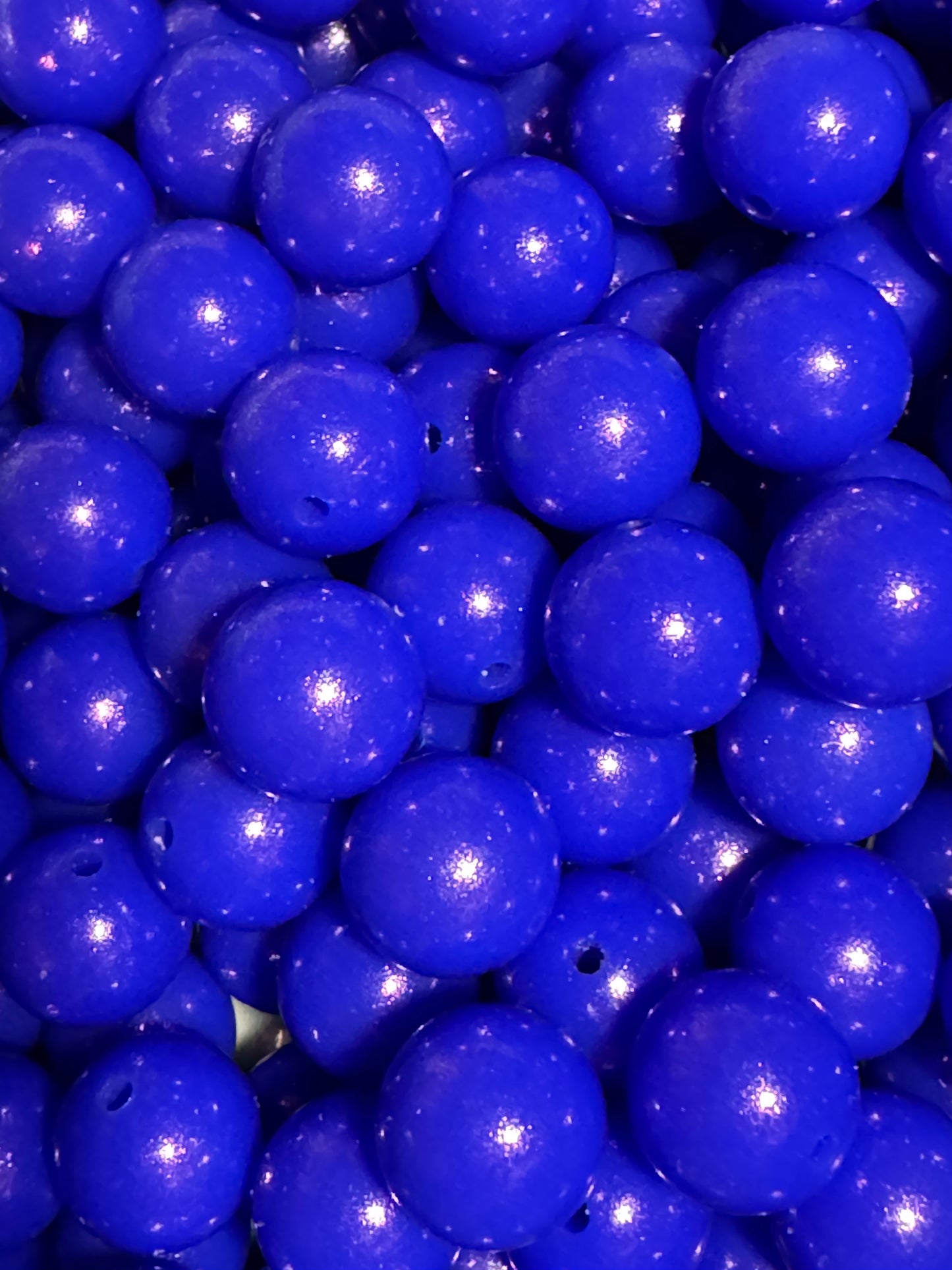 Royal Blue 15mm Shimmery Bead