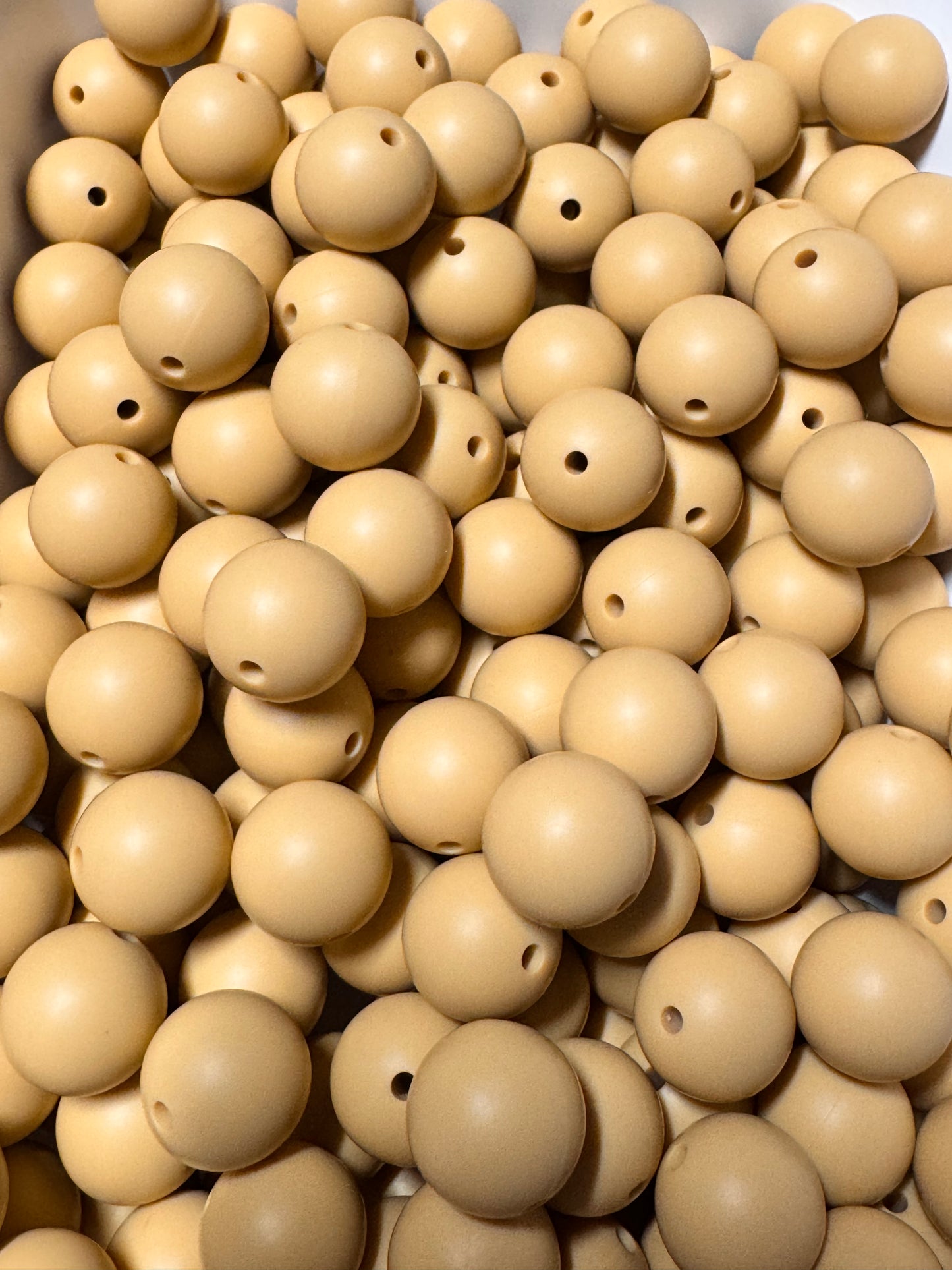 Barley 15mm Solid Color Silicone Bead