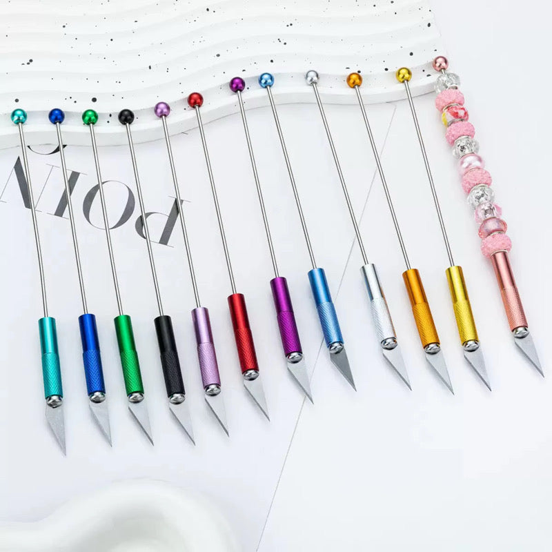 Slim Metal Beadable Crafting Knife