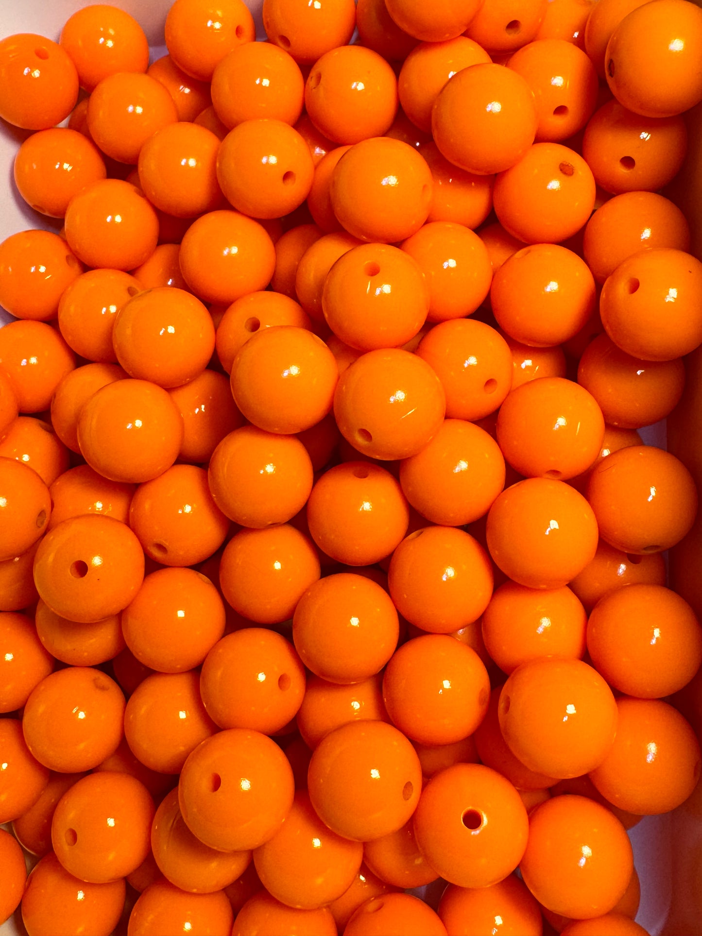Light Orange 15mm Liquid Bead