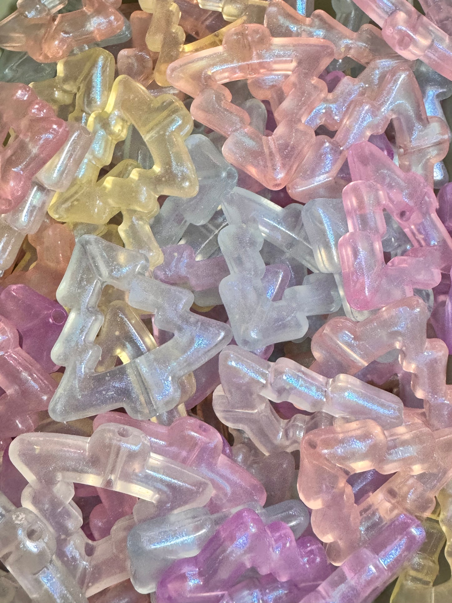 Transparent Acrylic Christmas Tree Beads (5)