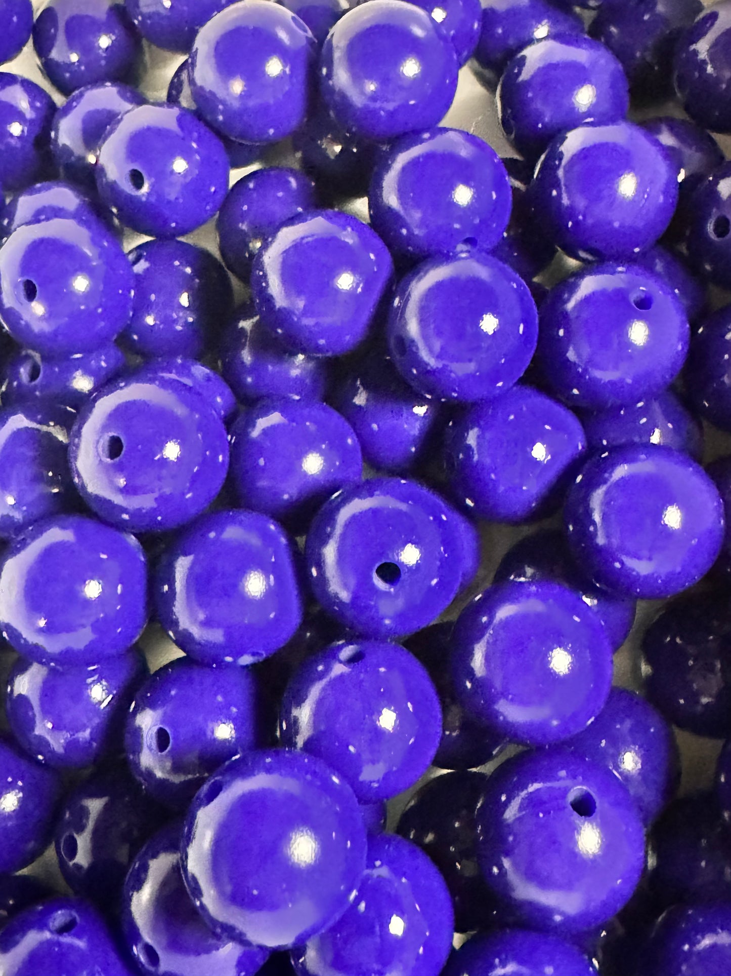 Midnight Blue 15mm Liquid Bead
