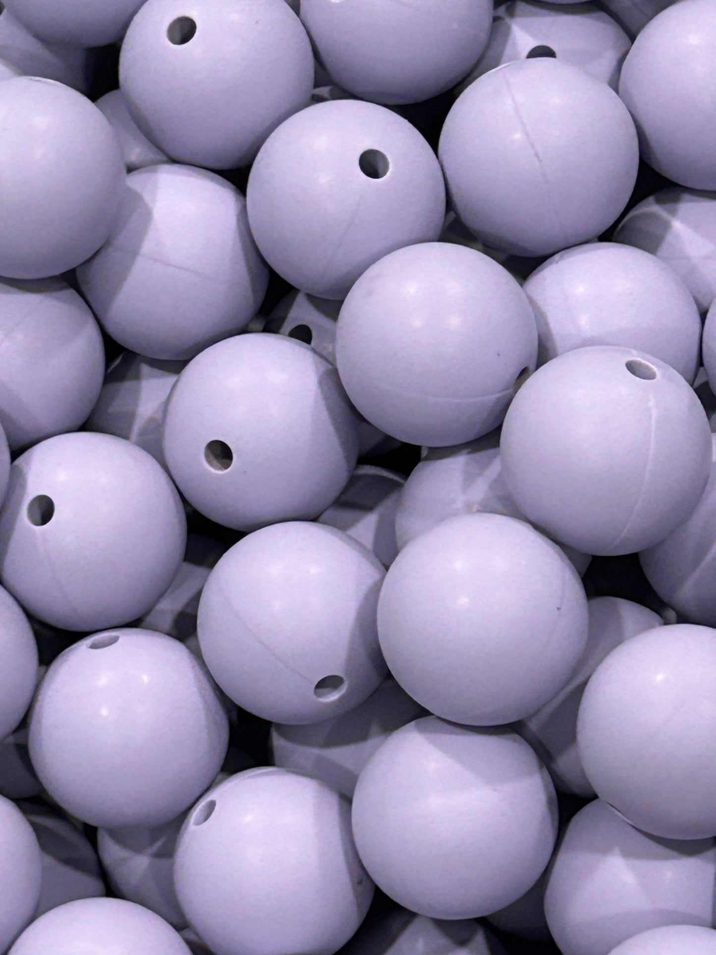 Periwinkle Custom 15mm Solid Color Silicone Bead