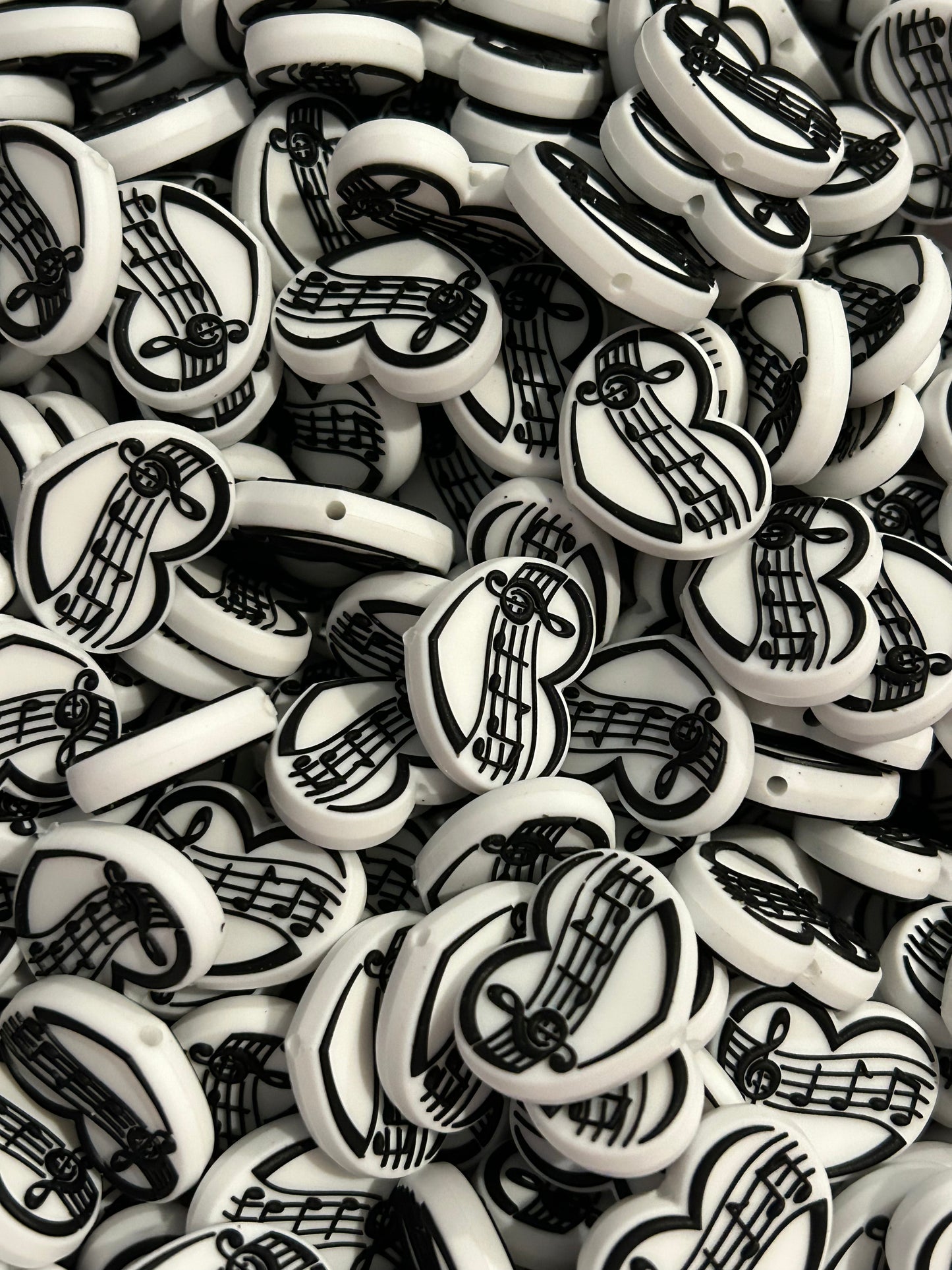 Music Heart Custom Silicone Focal