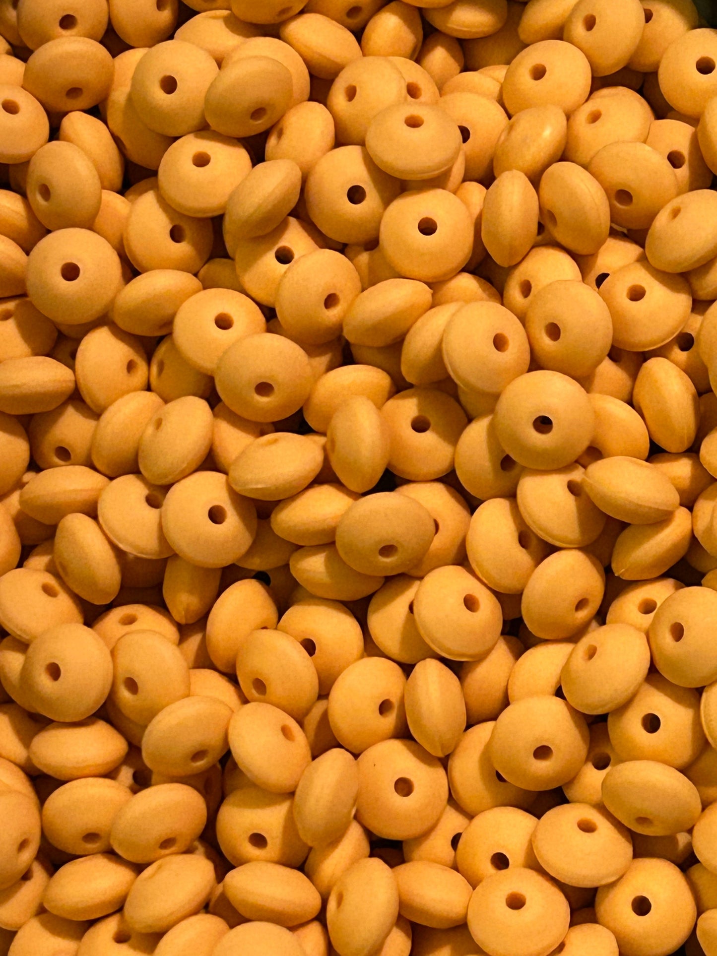 Melon Custom 12mm Solid Color Lentil Bead
