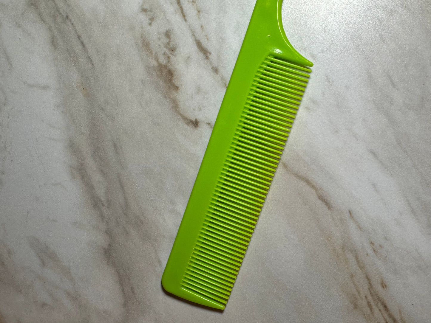 Lime Beadable Plastic Combs