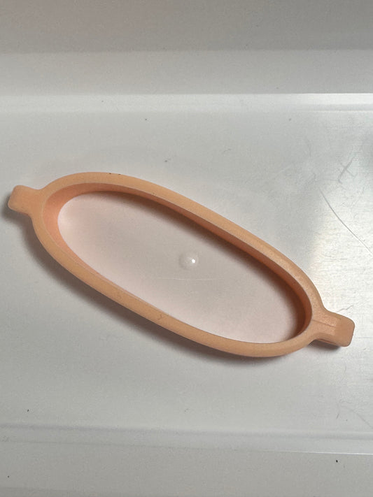 Peach Silicone Tumbler Chain Handle/Holder