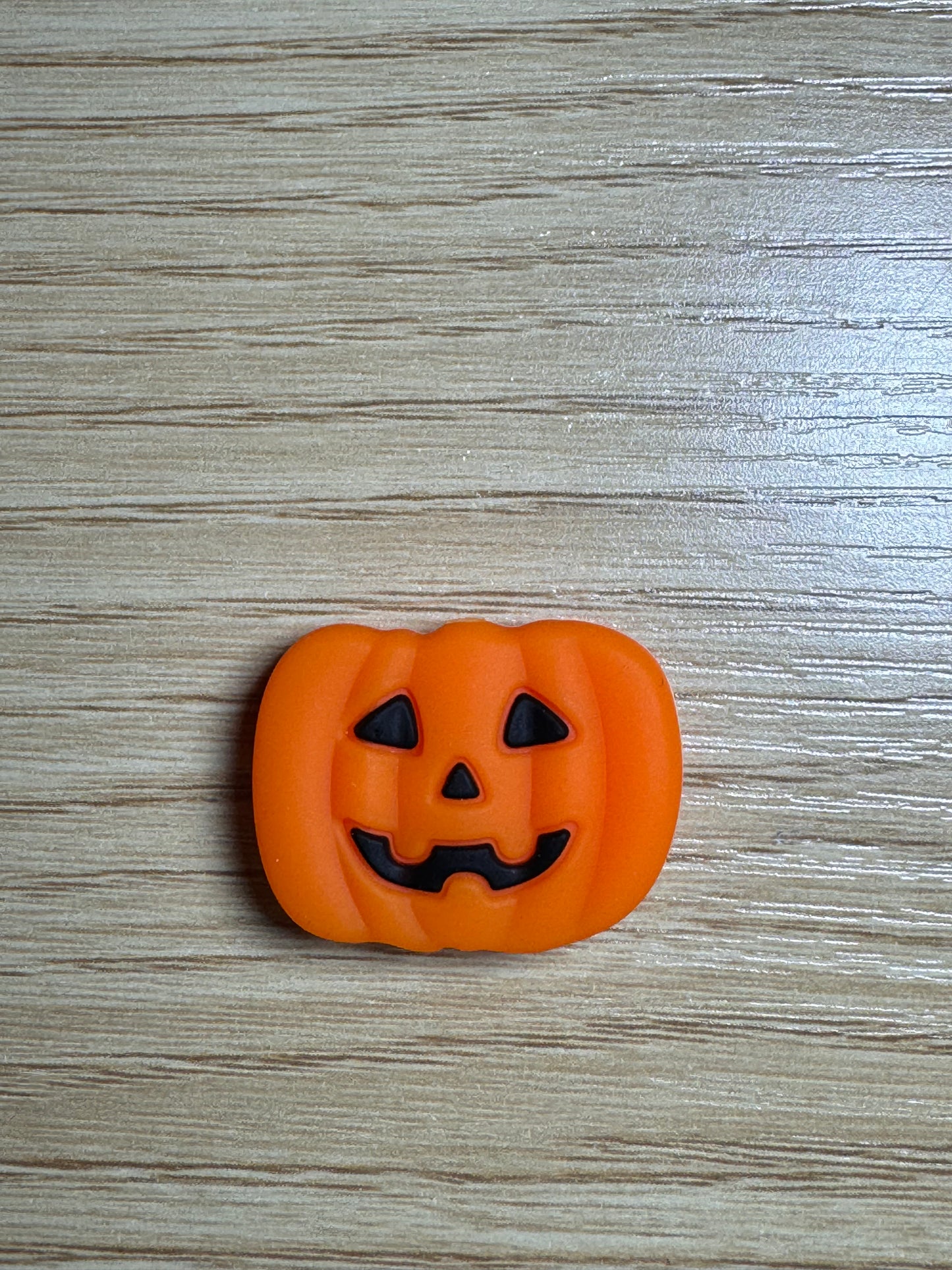 Orange Jack-O-Lantern Silicone Focal