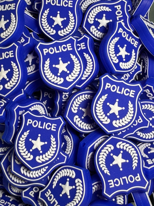 Police Badge Silicone Focal