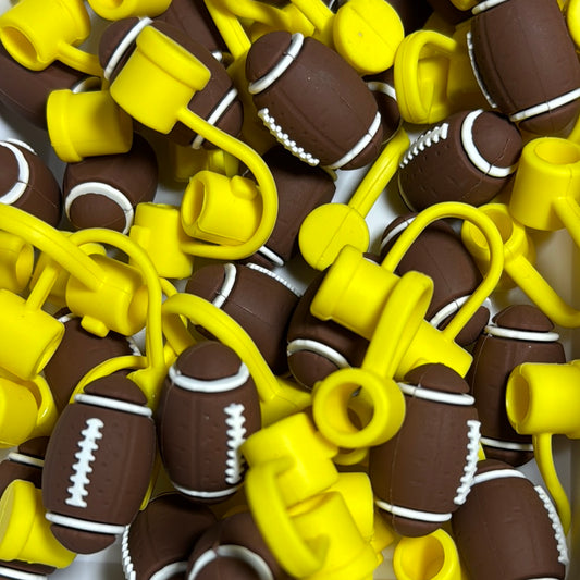 Football Ball Straw Topper