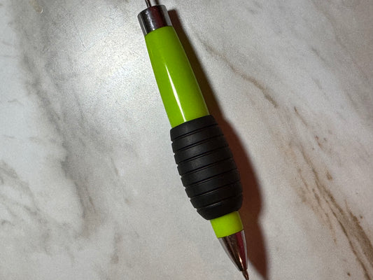 Lime Green Plastic Grip Pens