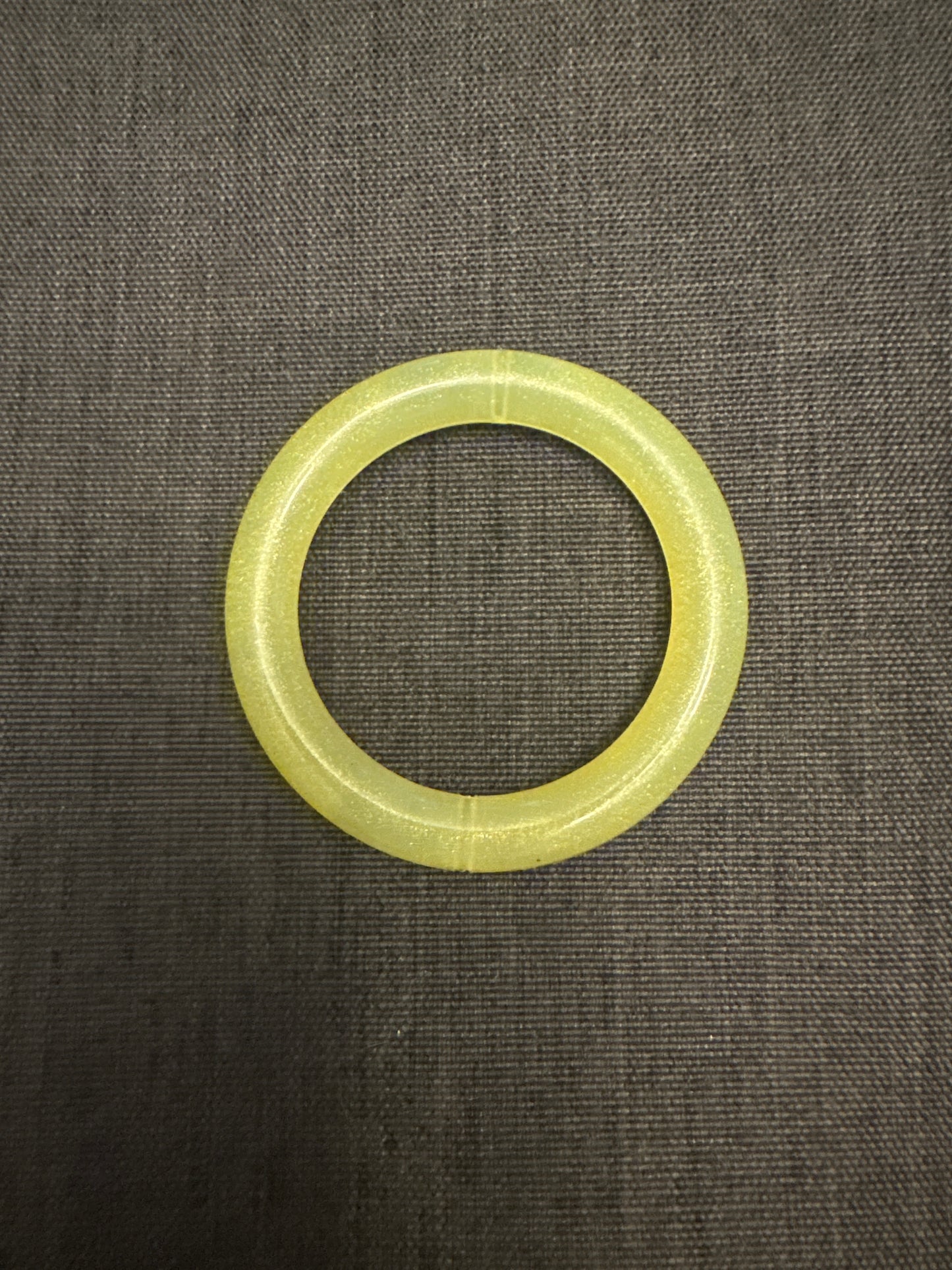 Yellow Jelly 65mm Glitter Silicone Ring