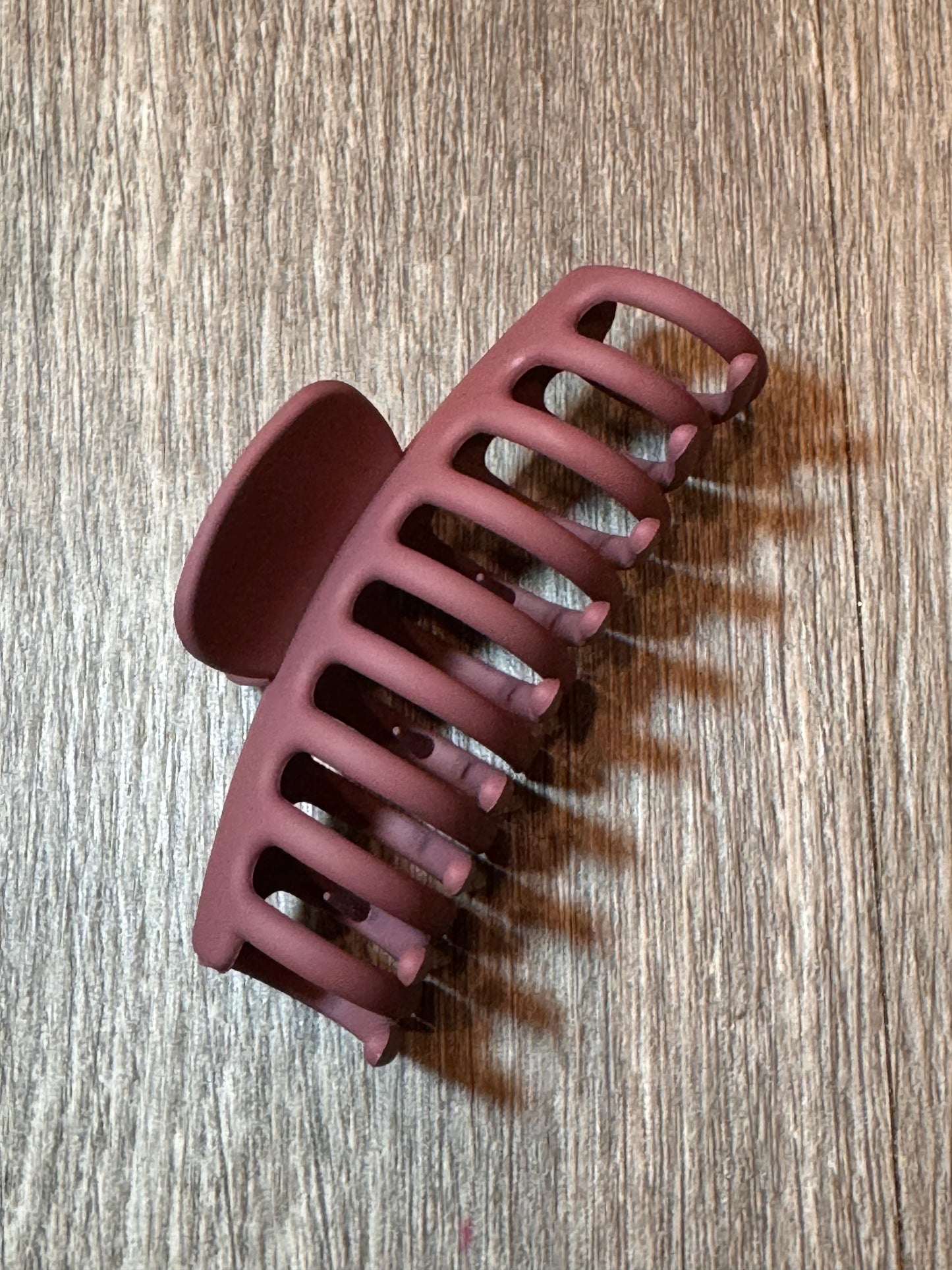 Maroon Large Claw Hair Clip