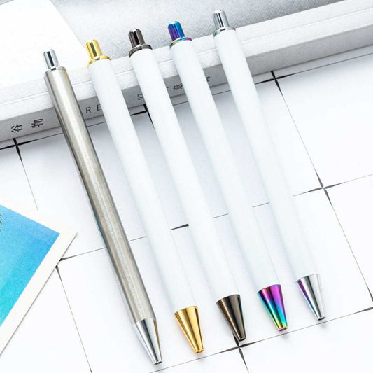 White Metal Wrapping Pens