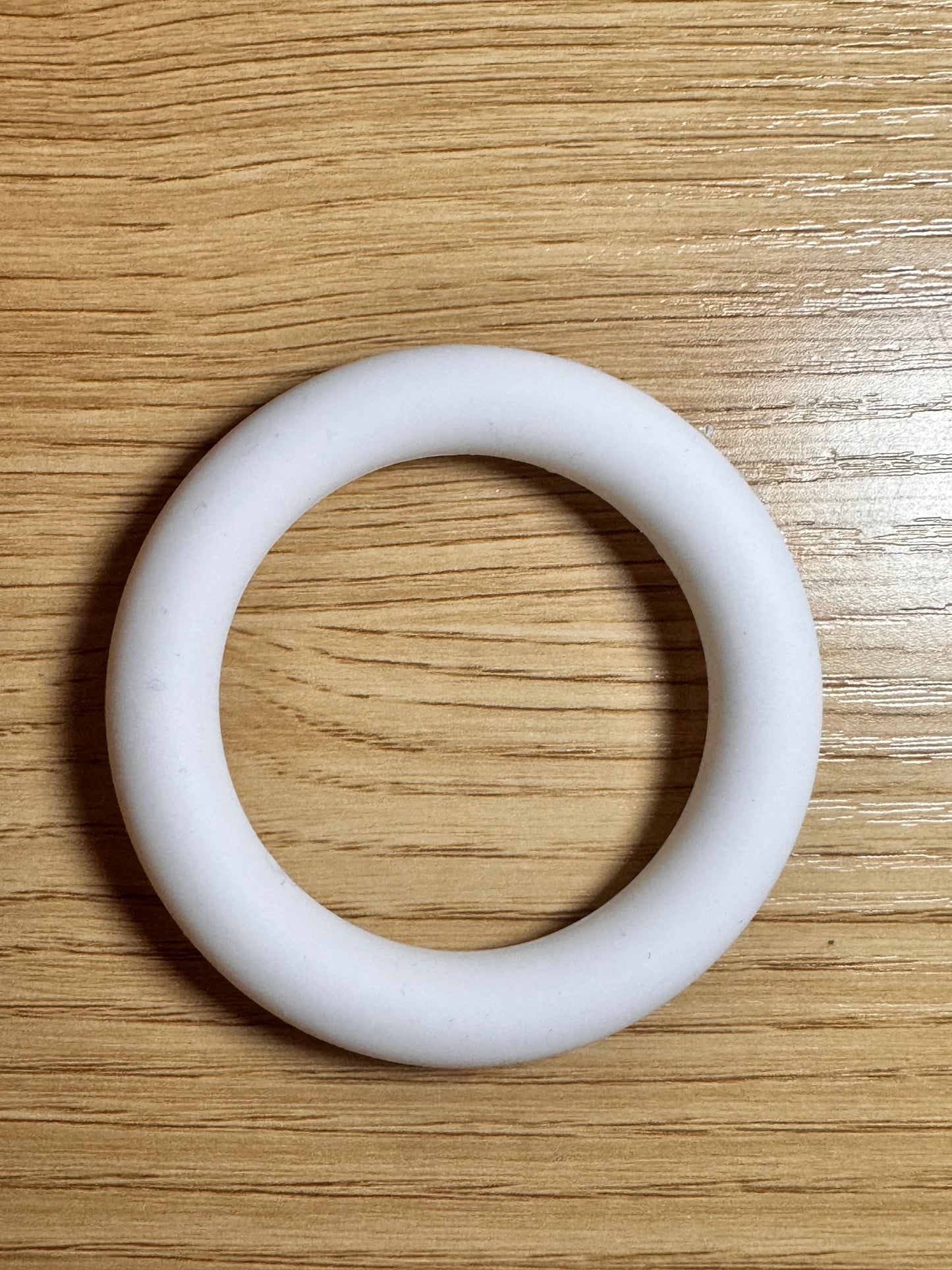 White 65mm Solid Color Silicone Ring