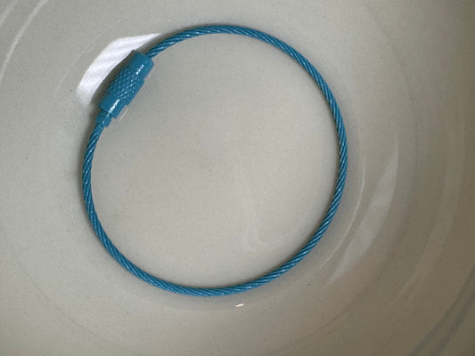 Sky Blue 6 inch Twist Wire Beadable Cord