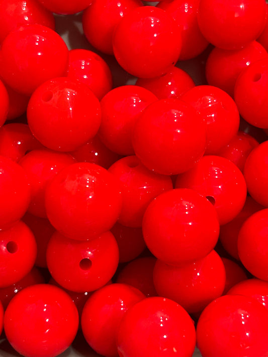 Red 15mm Liquid Bead