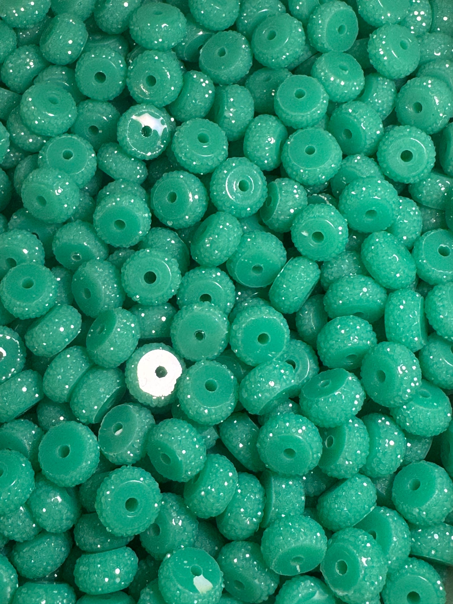 Turquoise 12mm Acrylic Abacus Paver Spacers