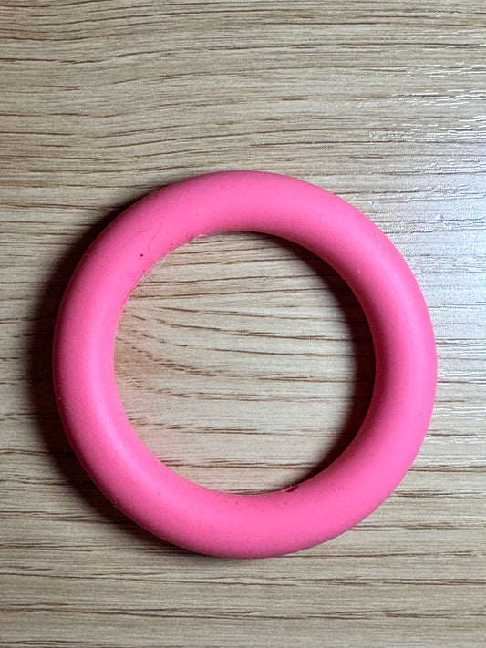 Flamingo Pink 65mm Solid Color Silicone Ring