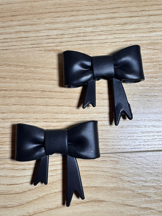 Black Large Silicone Bow