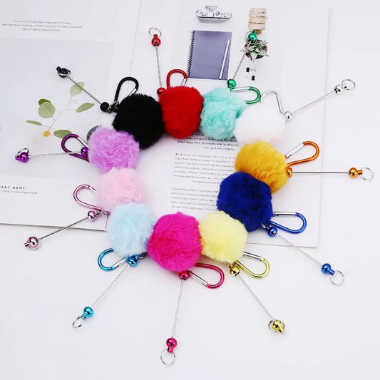 Poofy Carabiner Beadable Keychain