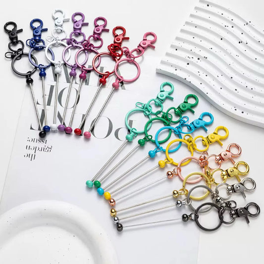 Beadable Claw Clasp Keychain Bar